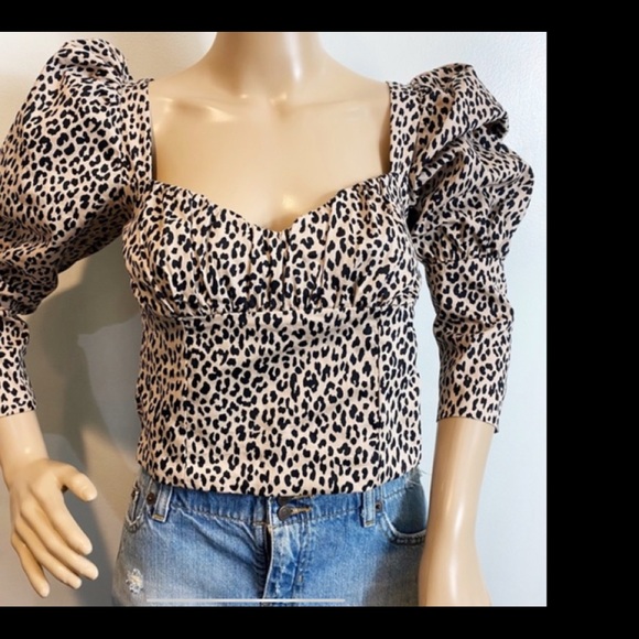 Zara Leopard Cropped Corset top - Picture 4 of 4